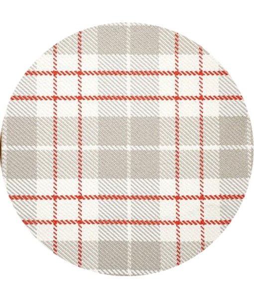 Plaid Beige Polipropylene Fabric