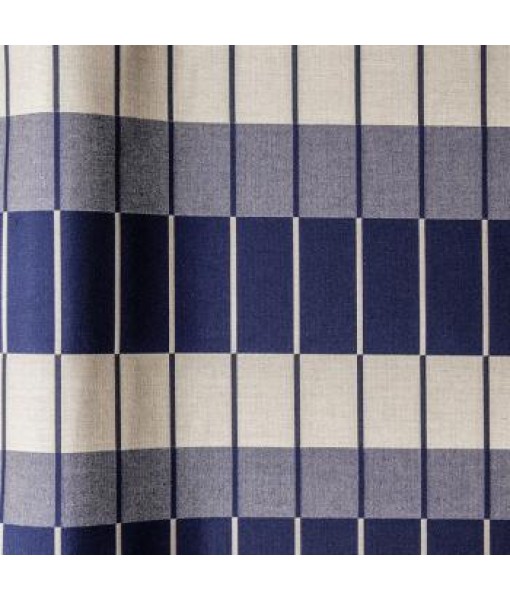 Shade Blue Geometric Fabric