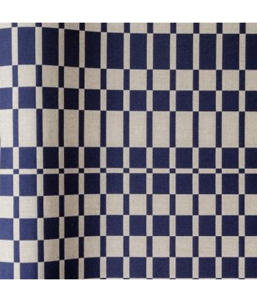 Dash Blue Geometric Fabric